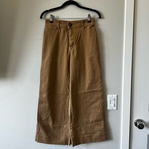 h&m wide leg crop chino pants